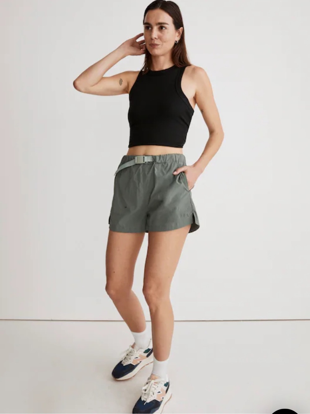 MADEWELL MWL Hiking Shorts Medium Green Women's Gorpcore UPF 40+ Quickdry EUC